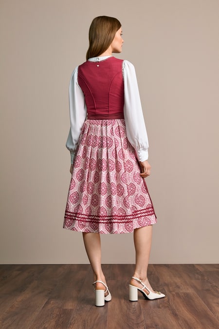 Julia Trentini Helma Dirndl, Red — 70cm Long