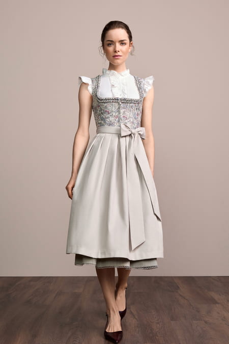 Julia Trentini Joana Dirndl, Beige — 70cm Long