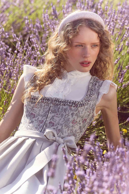 Julia Trentini Joana Dirndl, Beige — 70cm Long