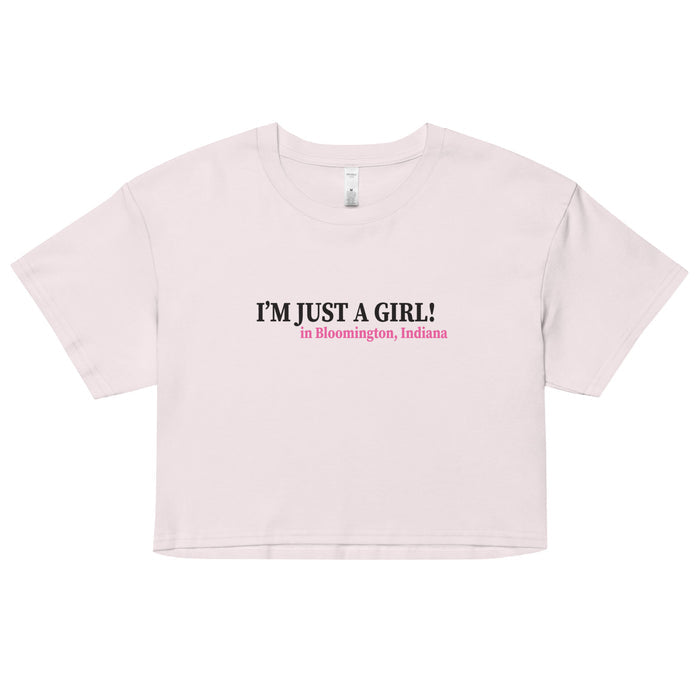 Just a Girl Bloomington Crop Tee