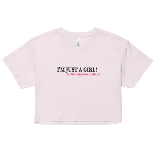 Just a Girl Bloomington Crop Tee