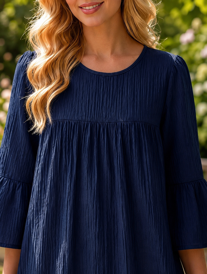 Keeley Navy Polka Dot Dress