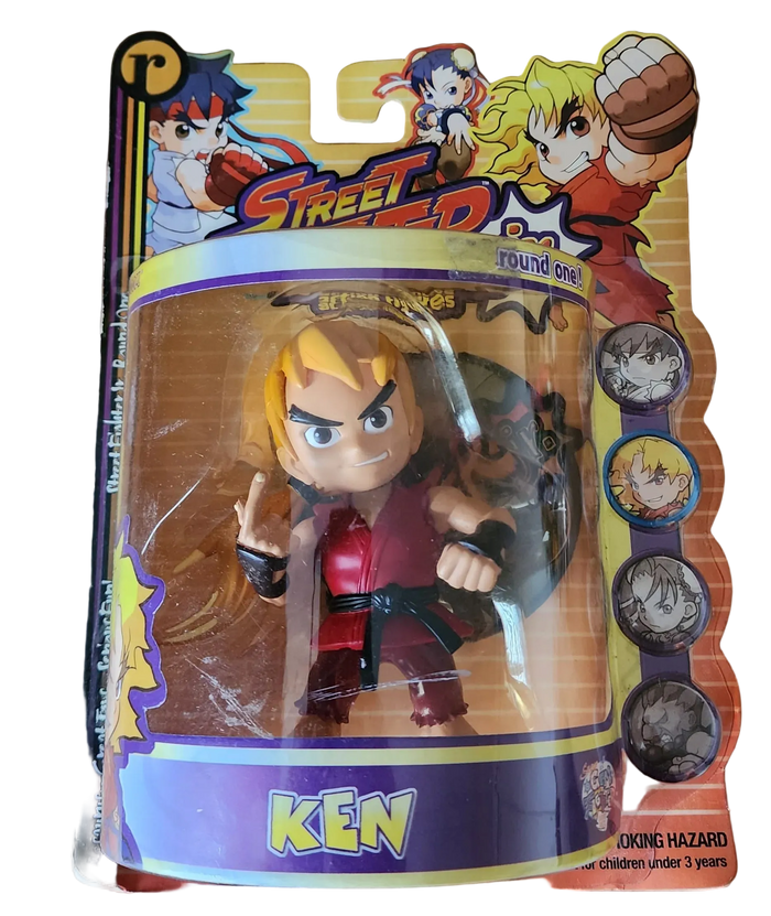 Ken Masters ReSaurus "Street Fighter Jr." Round 1 Action Figure (Sealed)