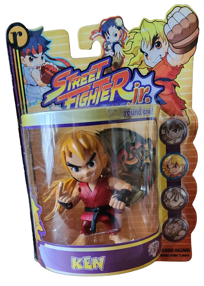 Ken Masters ReSaurus "Street Fighter Jr." Round 1 Action Figure (Sealed)