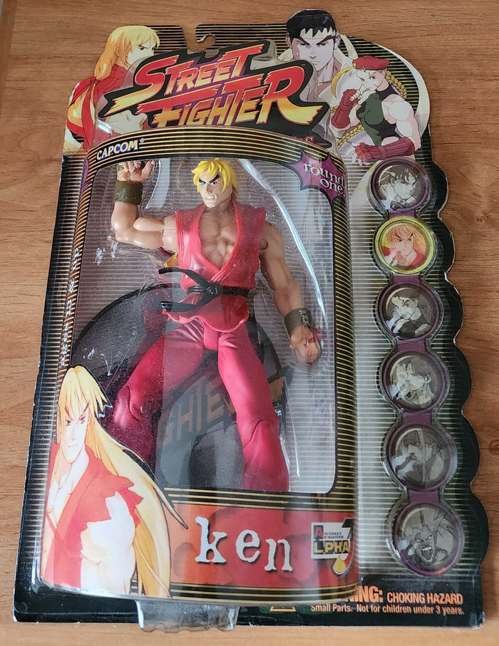 Ken Masters ReSaurus Street Fighter Round 1 Action Figure (Sealed)