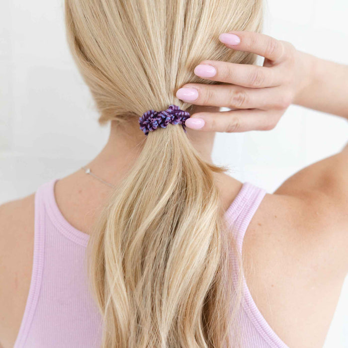 Kooshoo Plastic-Free Crochet Hair Ties - Purple Forest