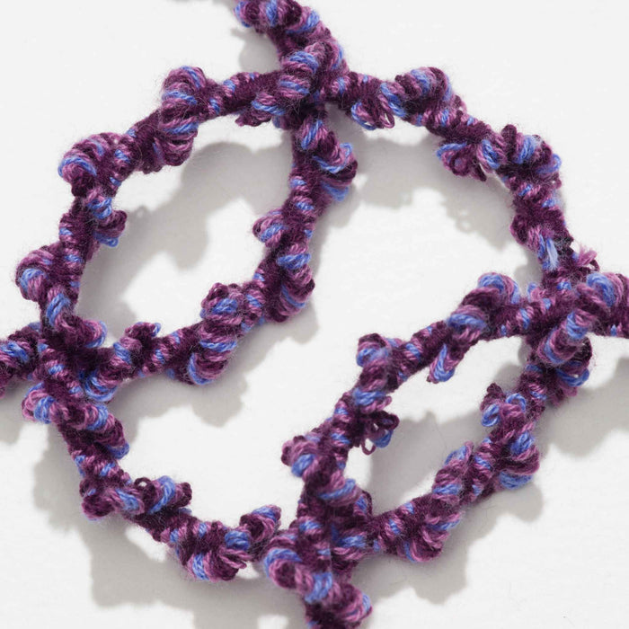 Kooshoo Plastic-Free Crochet Hair Ties - Purple Forest
