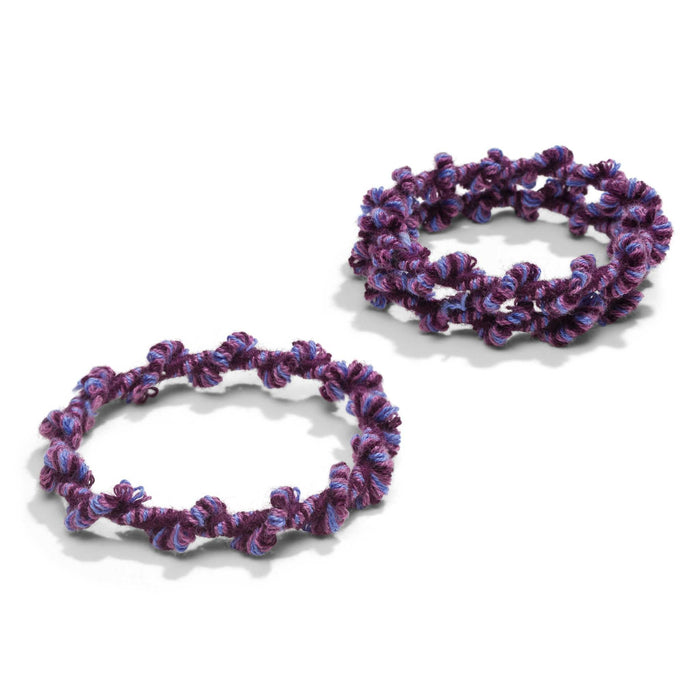 Kooshoo Plastic-Free Crochet Hair Ties - Purple Forest