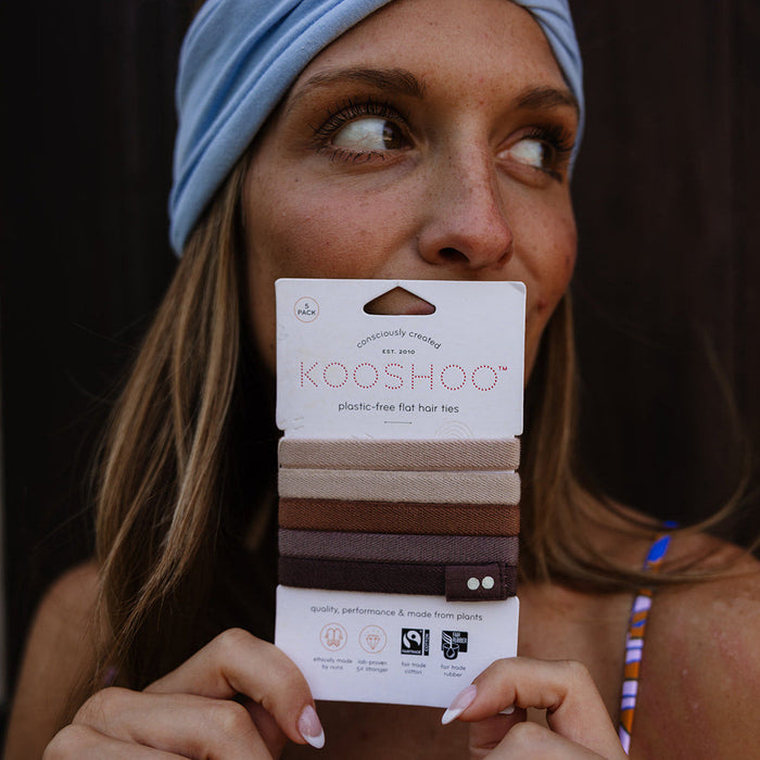 Kooshoo Plastic-Free Hair Ties - Earth Tints