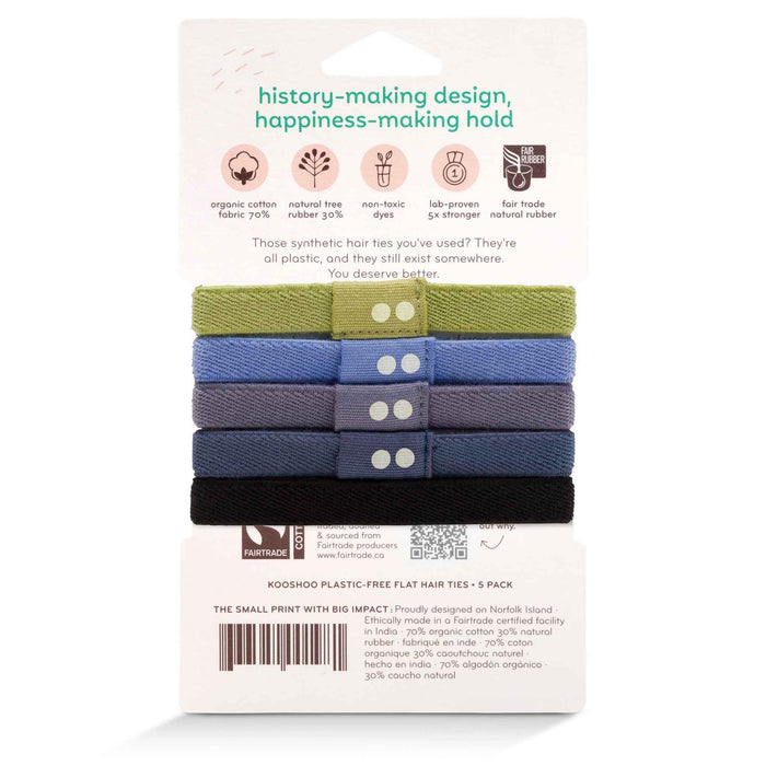 Kooshoo Plastic-Free Hair Ties - Sea to Sky