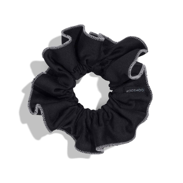 Kooshoo Plastic-Free Ruffle Scrunchie - Tuxedo