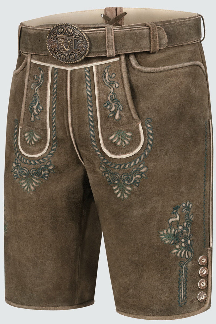 Lederhose Cailan mit Gürtel