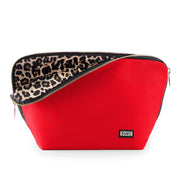 Candy Apple Red Fabric & Leopard Interior