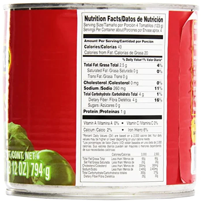 Wholesale La Costena Green Whole Tomatillo 28oz Authentic Mexican ingredient Mexmax INC.