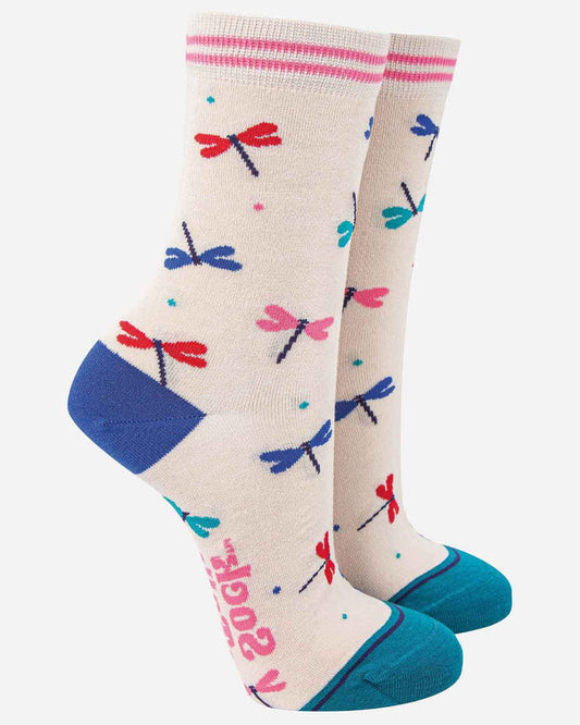Ladies Bamboo-Rich Socks - Dragonfly - The Classic Boutique