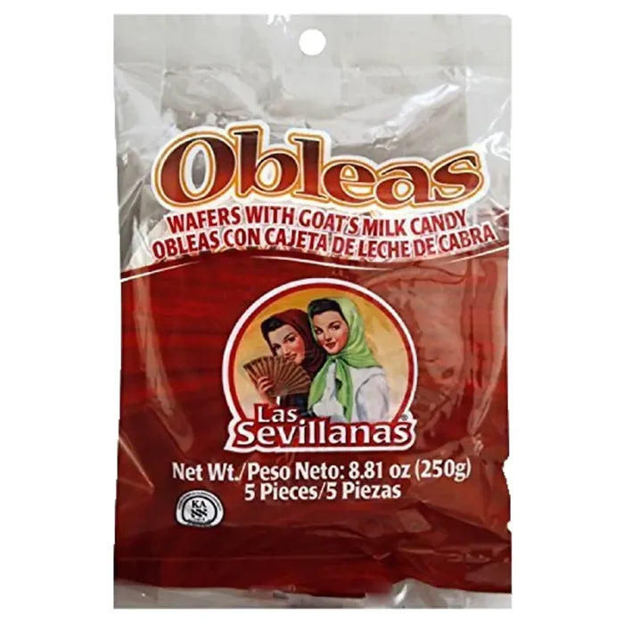 Wholesale Las Sevillanas Oblea Medium with Cajeta Wafers 5ct- Mexmax INC has the best deals