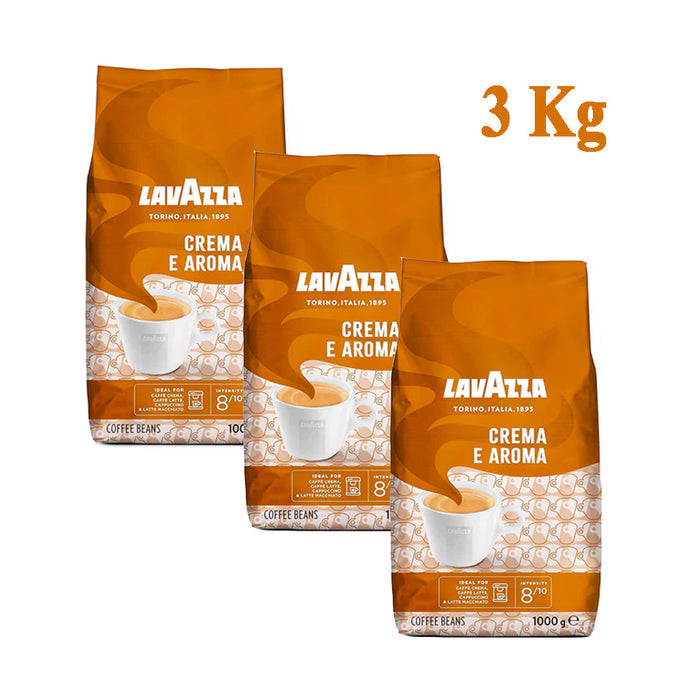 Lavazza Crema E Aroma Coffee Beans- Pack of 3 X 1000g - Shoppers-kart.com