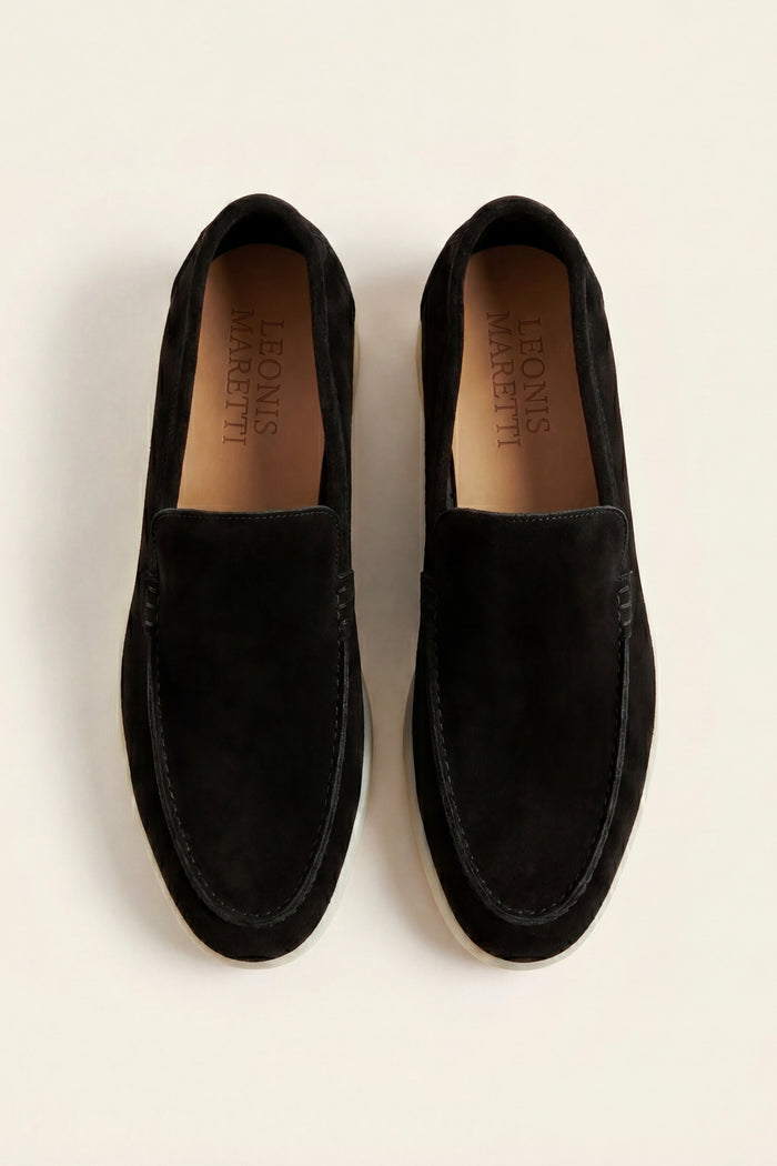 Leonis Suede Loafers Black