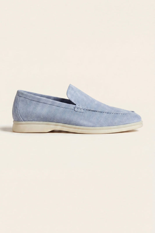 Leonis Suede Loafers Light Blue
