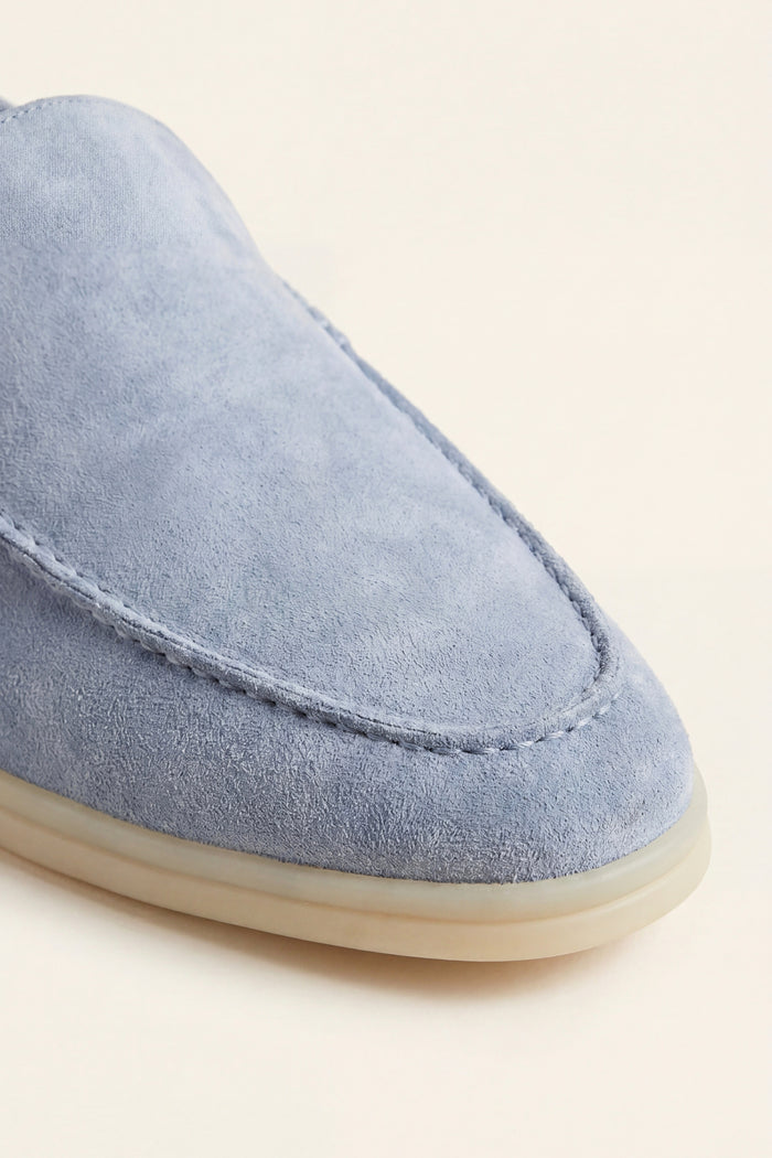 Leonis Suede Loafers Light Blue