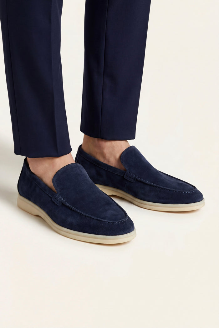 Leonis Suede Loafers Navy