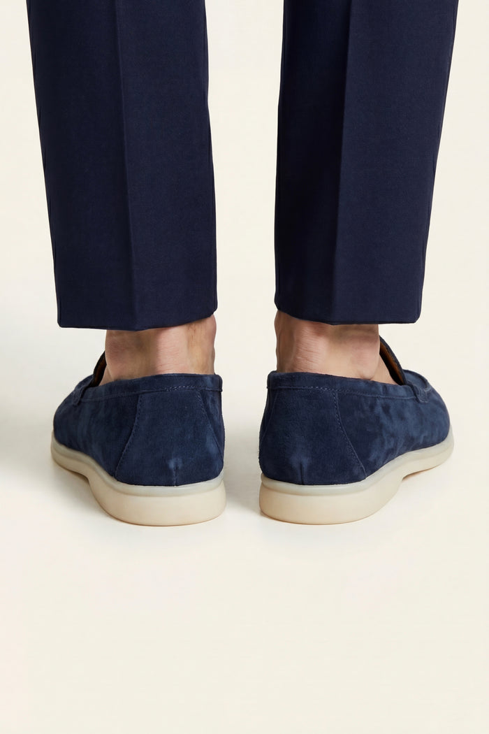 Leonis Suede Loafers Navy
