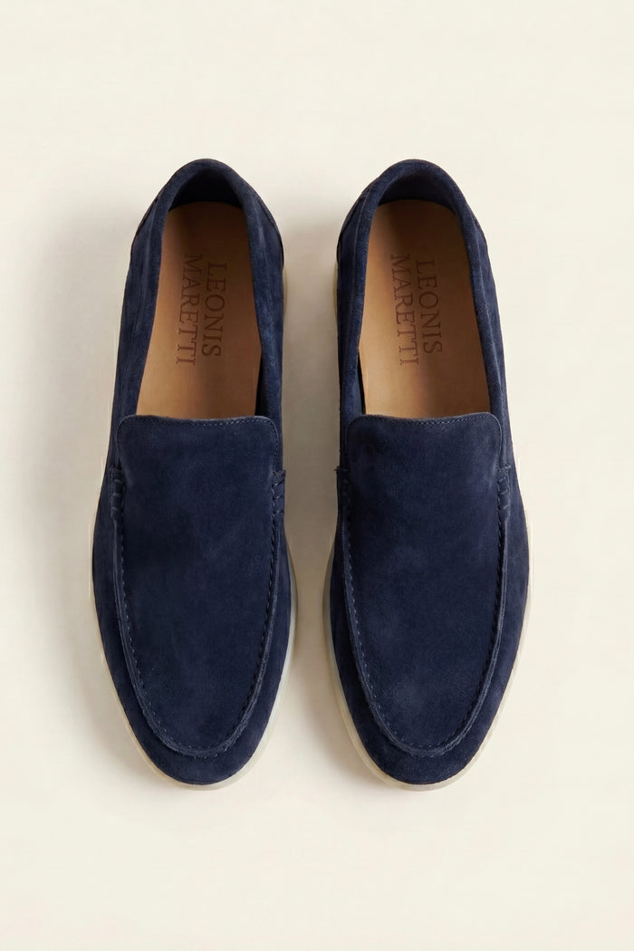 Leonis Suede Loafers Navy