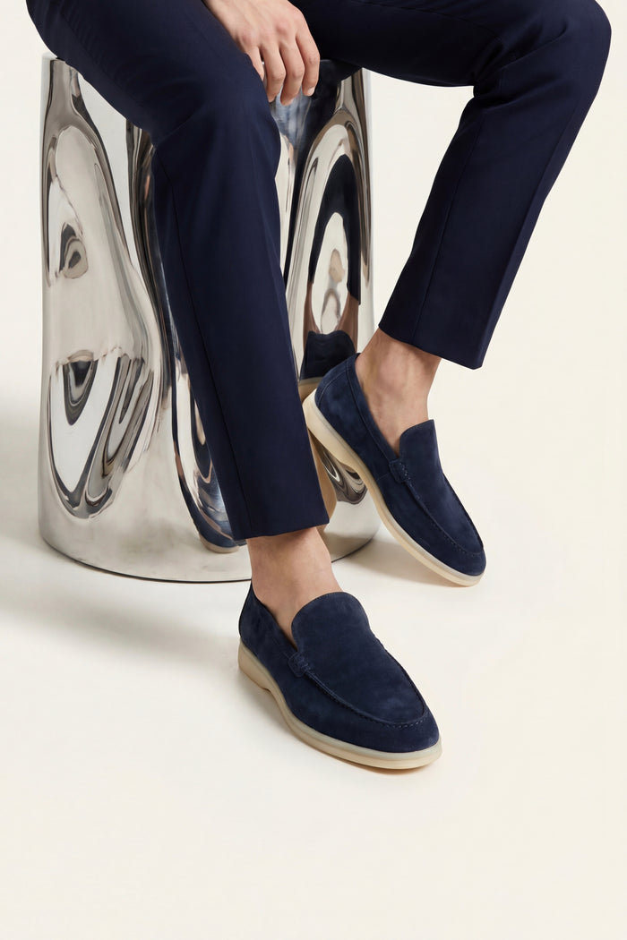 Leonis Suede Loafers Navy