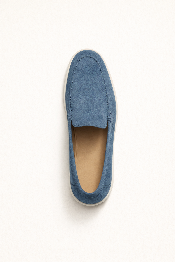 Leonis Suede Loafers Ocean Teal