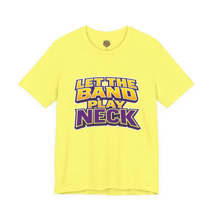 Let The Band Play Neck T-Shirt – Retro Sports Band Tee