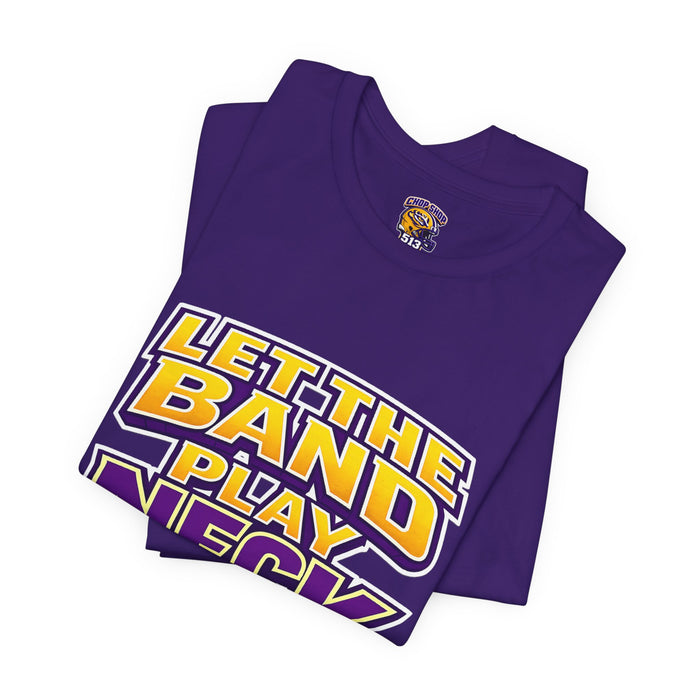 Let The Band Play Neck T-Shirt – Retro Sports Band Tee