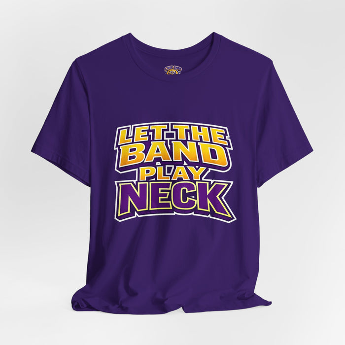Let The Band Play Neck T-Shirt – Retro Sports Band Tee