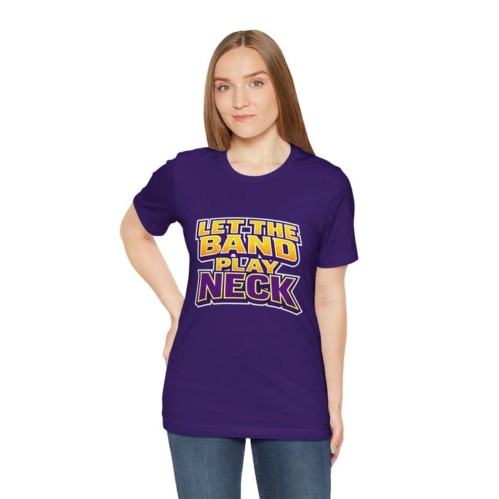Let The Band Play Neck T-Shirt – Retro Sports Band Tee