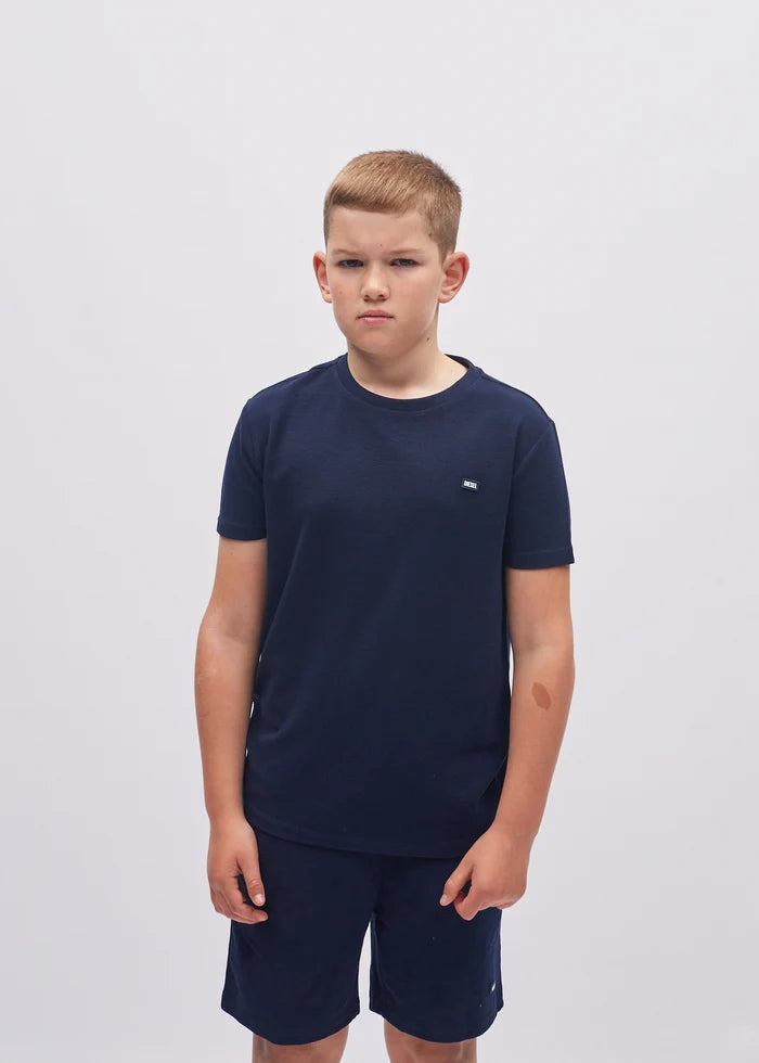 Lex Textured Tee Navy