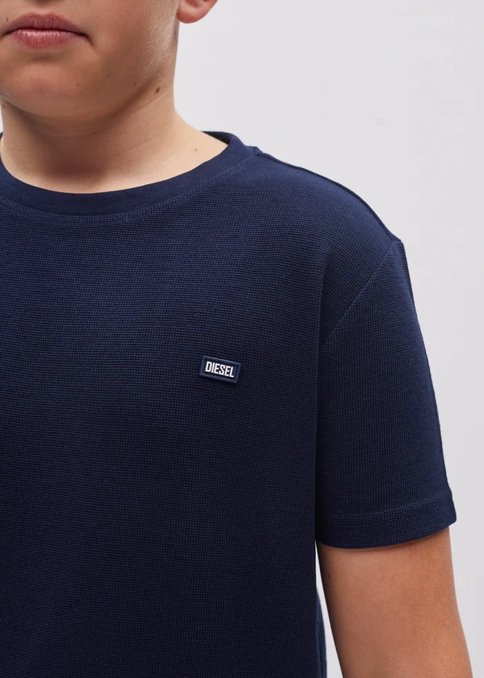 Lex Textured Tee Navy