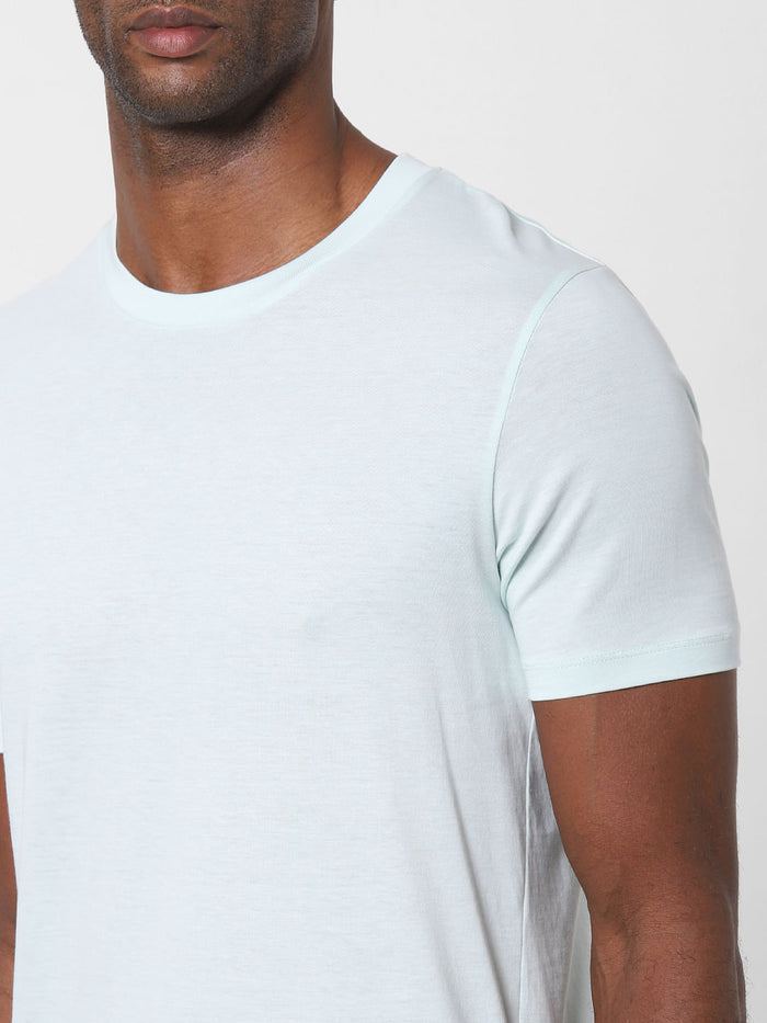 Light Green Crew Neck T-Shirt