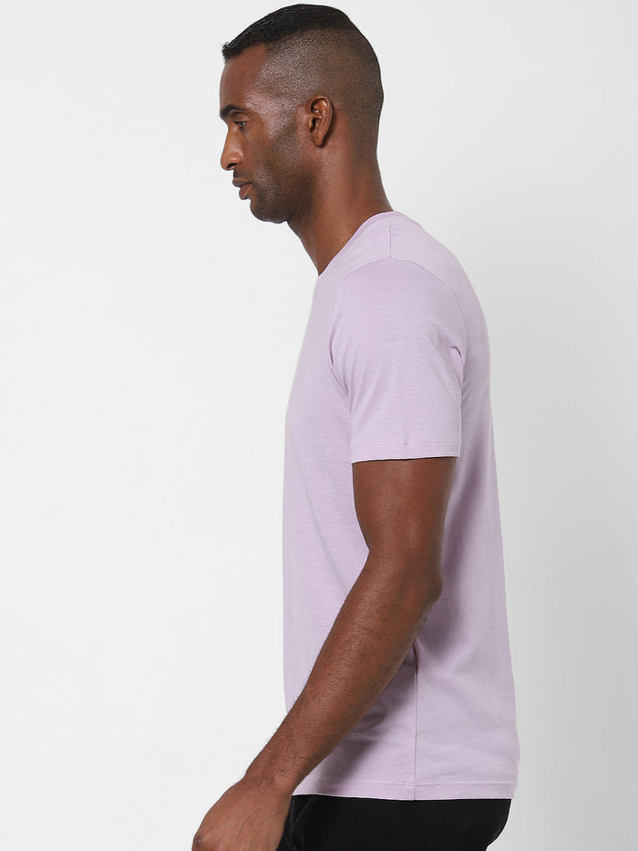 Light Purple Crew Neck T-Shirt