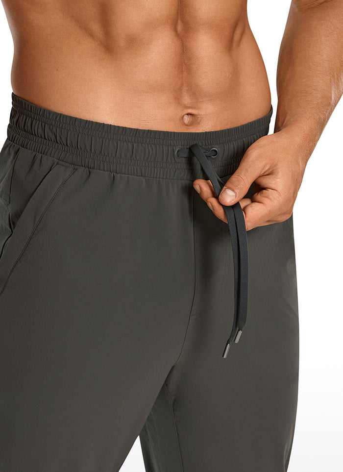 CRZ YOGA Men's Causul Relaxed Fit Lightweight Joggers Zip Pockets 29'' Arbor Olive