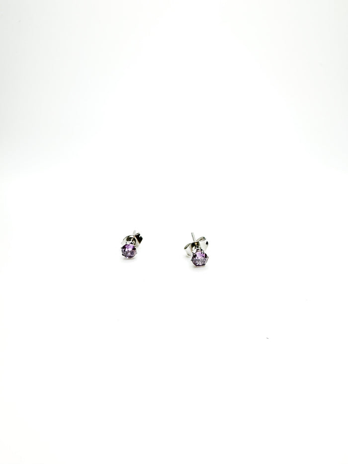 lilac-hued silver studs