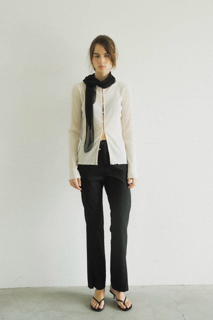Line Cutout Pants