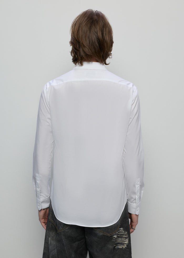 LONG-SLEEVE POPLIN SHIRT