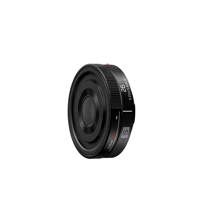 LUMIX S Series 26mm F8 Prime Pancake L-Mount Camera Lens