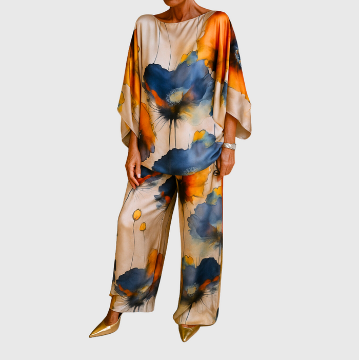 Maelora™ | Women's Two-Piece Satin Set