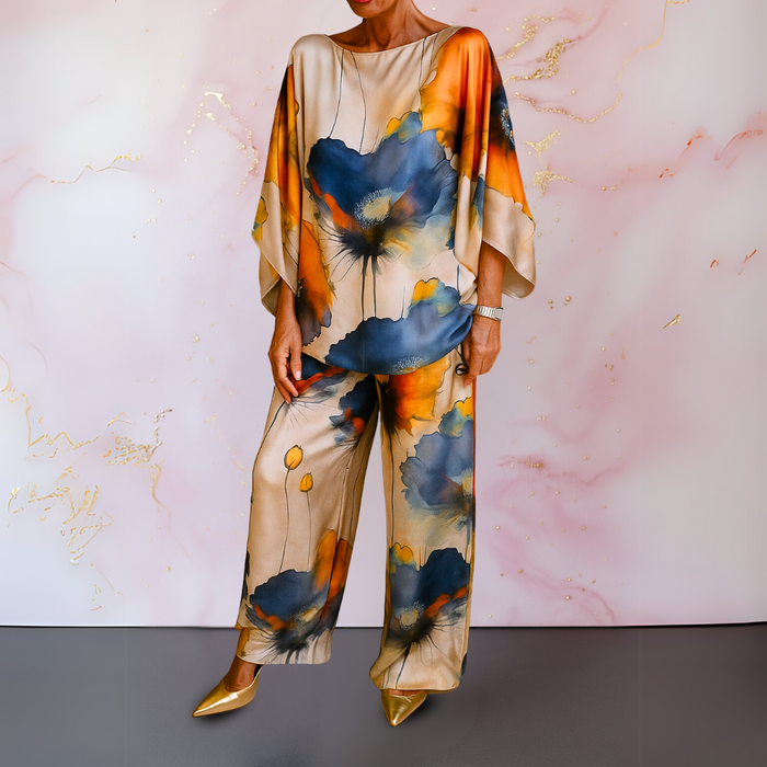 Maelora™ | Women's Two-Piece Satin Set
