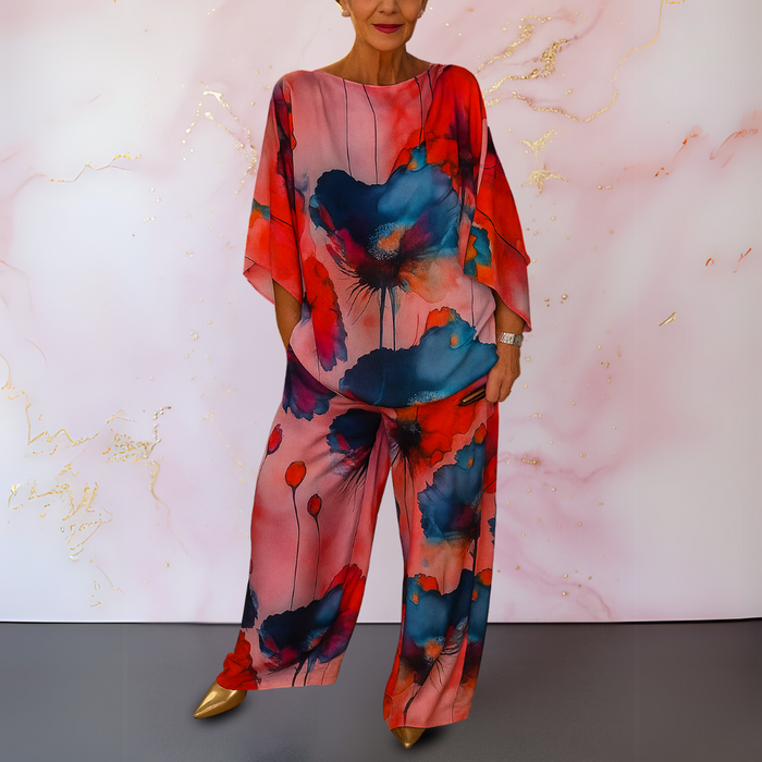 Maelora™ | Women's Two-Piece Satin Set