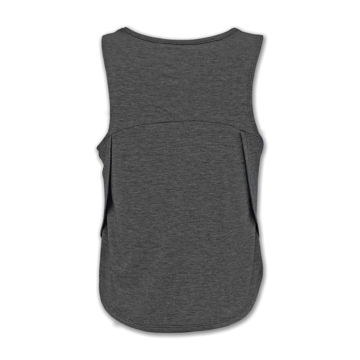 Marines Ladies Under Armour Breezy Sport Tank (Black Heather)