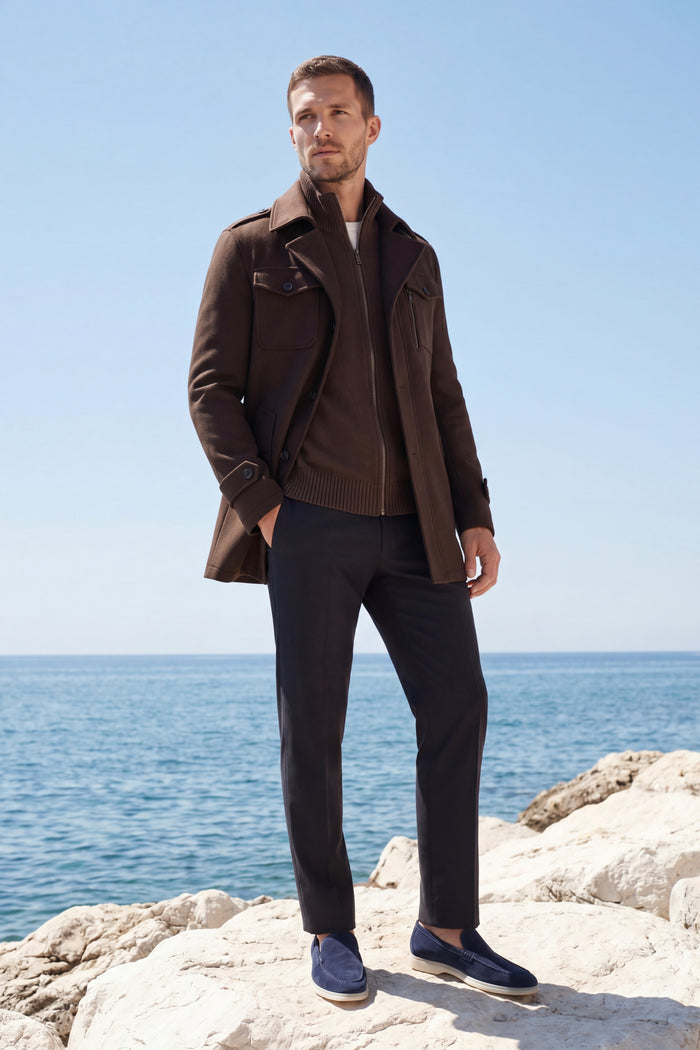 Melvin Field Coat Brown