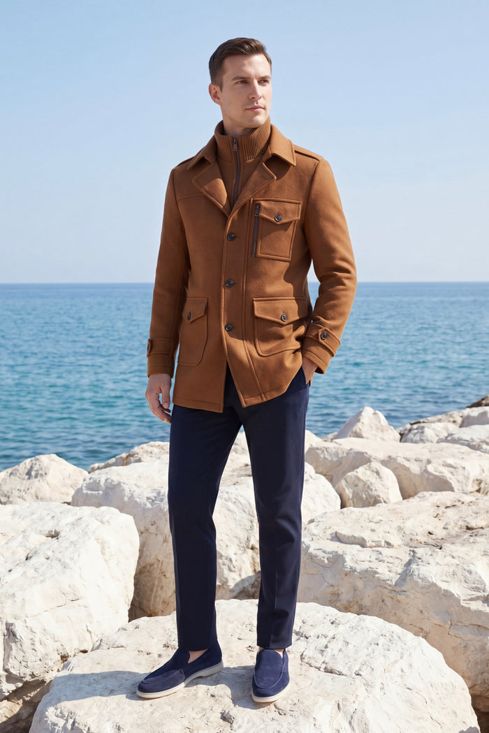 Melvin Field Coat Orange
