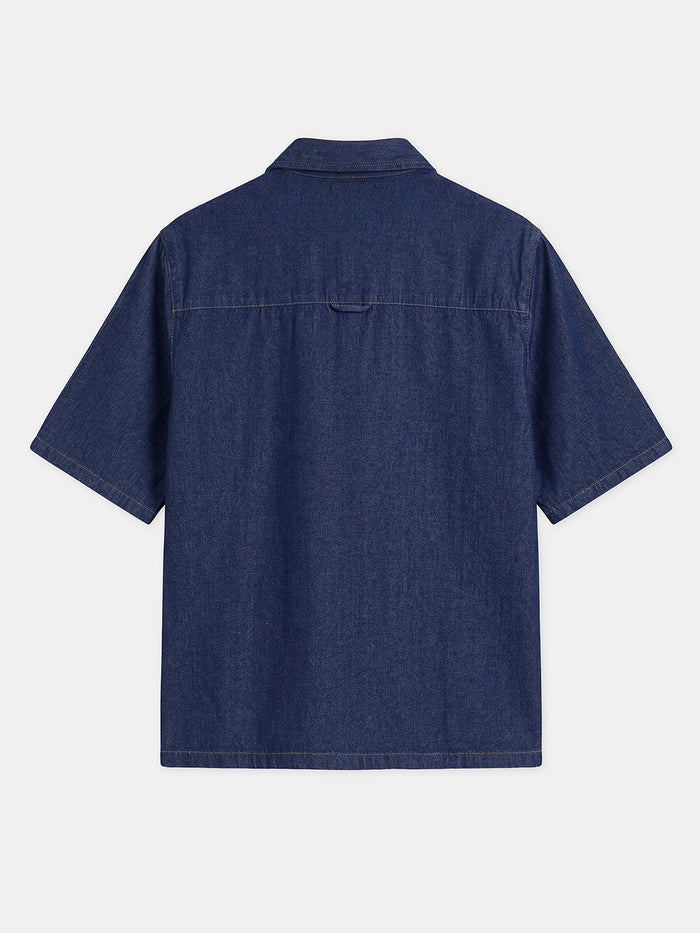 Men's 100% Cotton Regular Fit Denim Shirt Blue