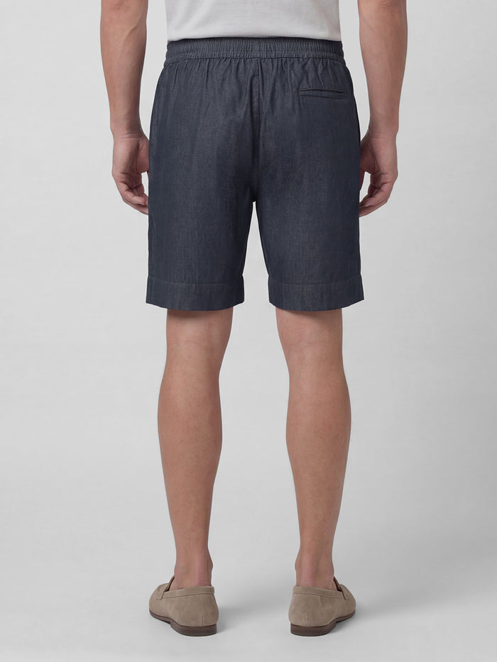 Men's 100% Cotton Regular Fit Denim Shorts Blue